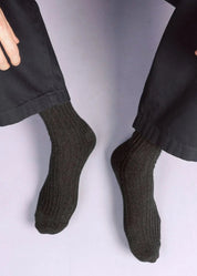 KLUE Bio-Baumwolle Solid Gestrickte Streifen Socken