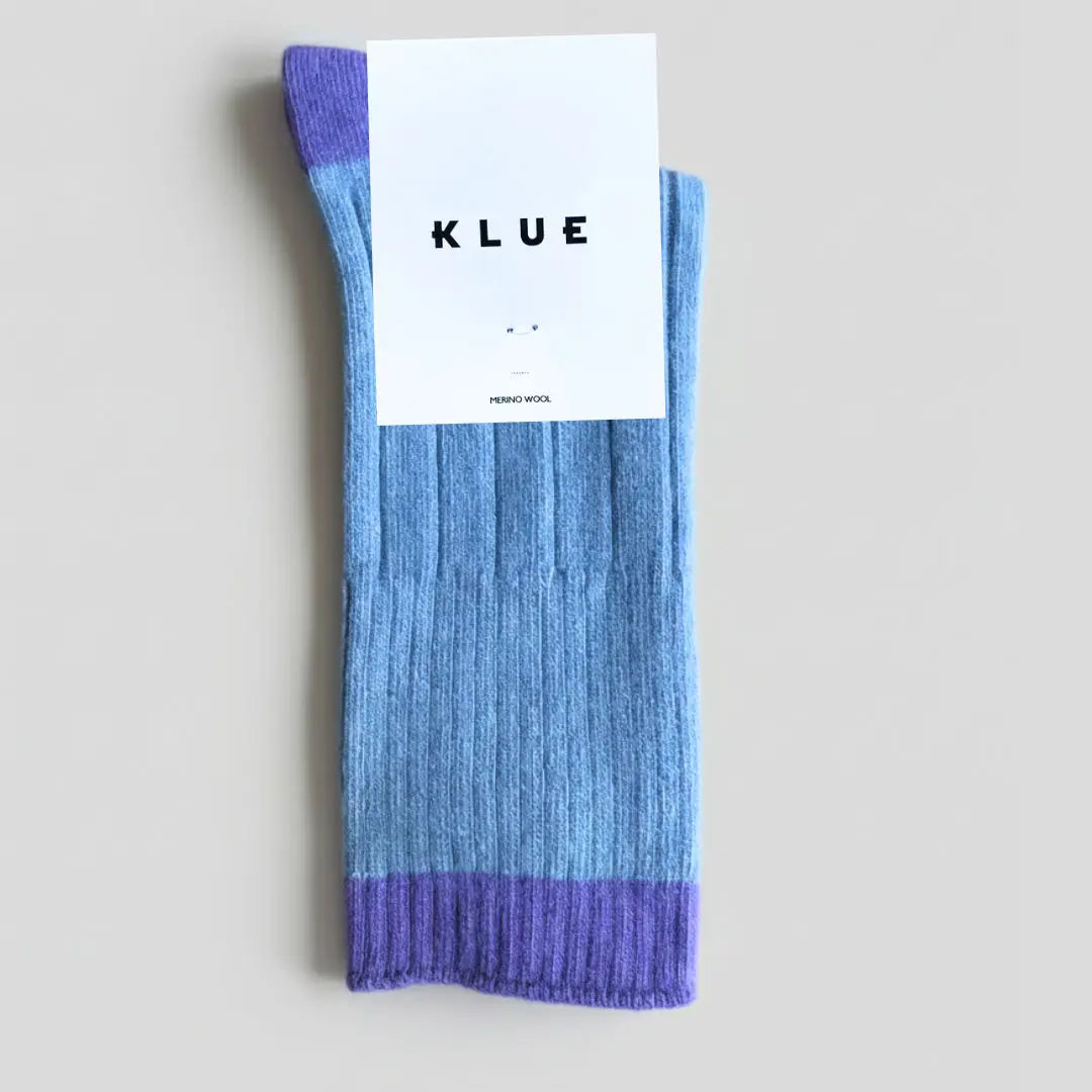 KLUE Merinowollsocken mit Farbakzent