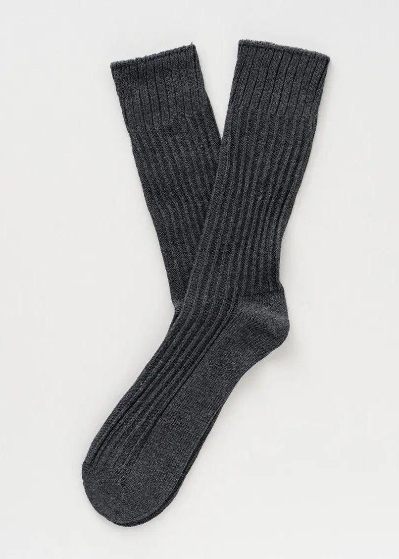 KLUE Bio-Baumwolle Solid Gestrickte Streifen Socken