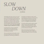 Slow Down Journal | Für Reflexion & Absicht