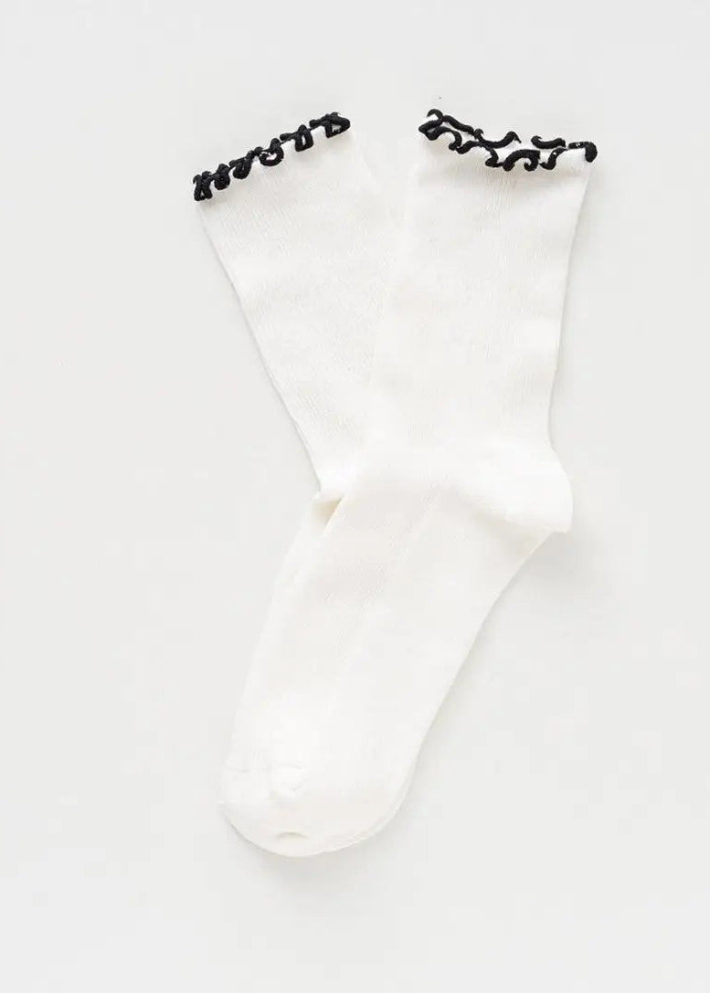 KLUE Bio-Baumwollsocken mit Rüschen