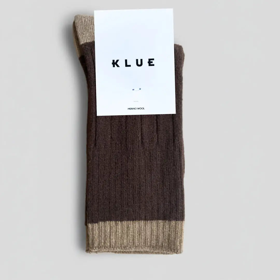 KLUE Merinowollsocken mit Farbakzent